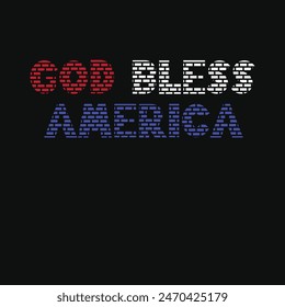  God Bless You American vector t shirt design