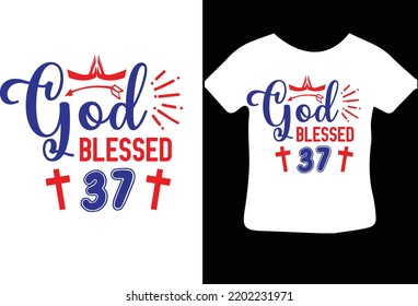 God Blessed 37 svg design