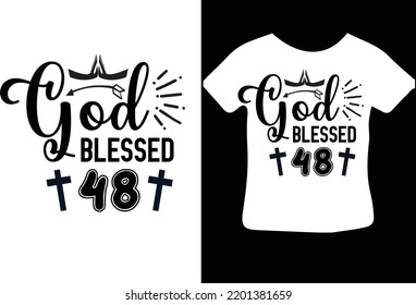 Diseño de 48 svg bendecidos por Dios