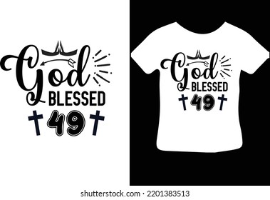 Diseño de 49 svg bendecidos por Dios