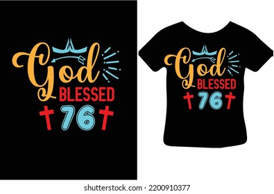 God Blessed 76 svg design