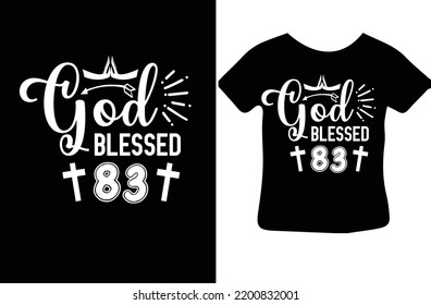 Diseño svg bendecido por Dios 83