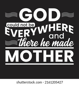 God Could Not Be Everywhere There Stock Vector (Royalty Free ...