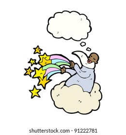 god creating the universe cartoon