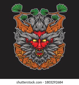 god of earth, red angry