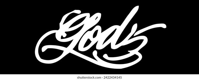 god  font. Typography decorative elegant  lettering for logo. vector illustration. stock image.