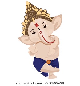 god Ganesha idol in standing pose
