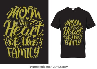 God gave me the best mom t-shirt and poster vector design template. Mother's day t-shirt print with a quote. Mom quote design for lovely mom for t-shirt print item.