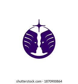 god and goddess logo design