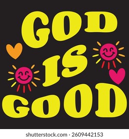 God is Good Typography Artwork for T-shirt