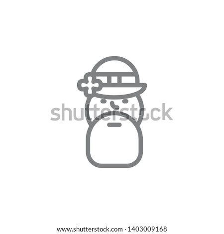 god icon. Element of myphology icon. Thin line icon for website design and development, app development. Premium icon
