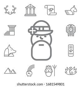 God icon. Mythology icons universal set for web and mobile