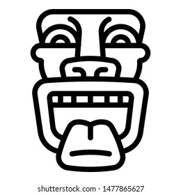 God idol icon. Outline god idol vector icon for web design isolated on white background