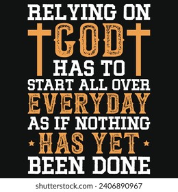God or jesus typography tshirt design 