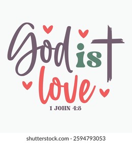 God Is Love Retro t shirt design sublimation