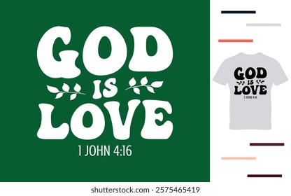 God is love t shirt design