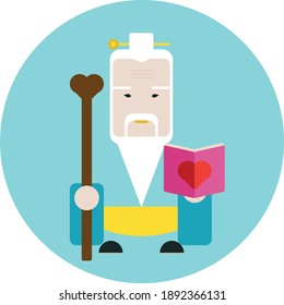 The God of Love in Taoism. People who seek for marriage or relationship go to him to pray for meeting the love of life.