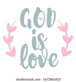 God is Love Vector Art