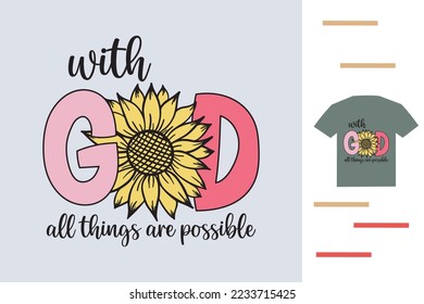 God lover t shirt design
