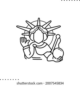 God Mithras,  Zoroastrian angelic divinity,  Mitra symbol in outline