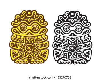 god of money gold idol totem