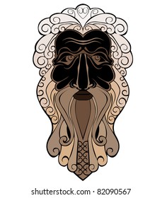 god old man face