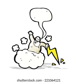 god on cloud cartoon