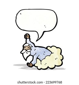 god on cloud cartoon