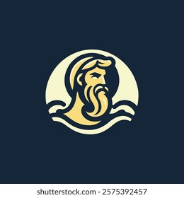 God Poseidon Logo for sale.