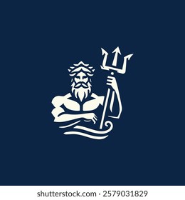 God poseidon logo for sale.