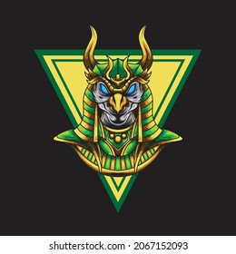 God of ra illustration with premium quality stock vector
