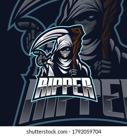 god ripper Logo Mascot Vector Illustration for logo template