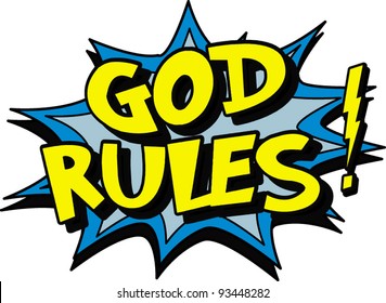 god rules sign