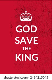 God save the king, poster, baner	