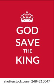 God save the king, poster, baner	