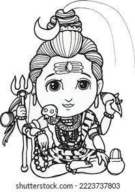 God Shiva  the Indian God Power Of the World  Drawing And Illustrated by ArtByUncle 5 
