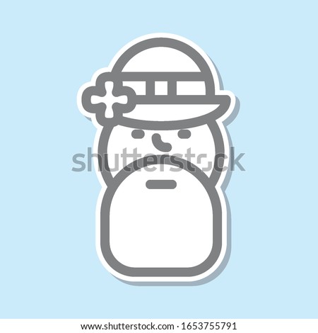 God sticker icon. Simple thin line, outline vector of mythology icons for ui and ux, website or mobile application