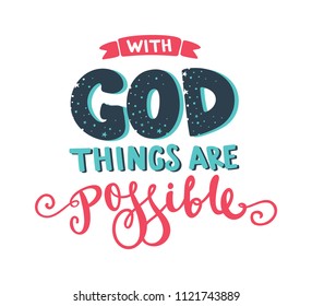 With god things are possible inscription