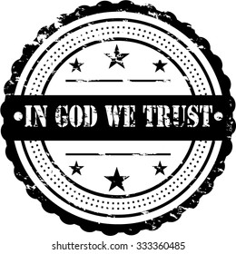 In God We Trust / Grunge Badge