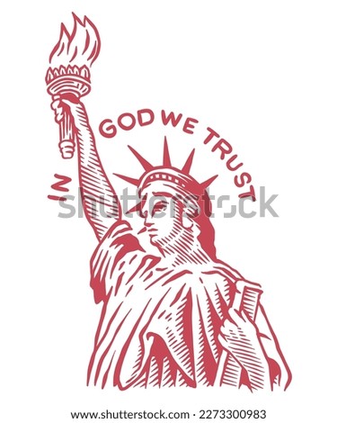 In God we Trust - vector illustration