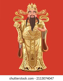 God of Wealth (Chinese New Year) - Shutterstock ID 2113074047