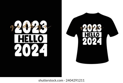  Godbye2023 hello2024 event, new year, number, party, typography, design, happy new year, 2024, vector, 2024 new year


