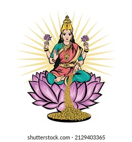 Goddess of beautiful wealth laksh