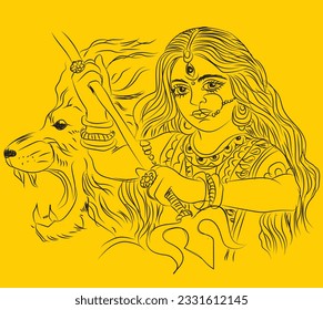 Goddess Durga was created to combat the evil demon Mahishasura
