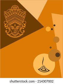 Goddess Durga Festival Hintergrund