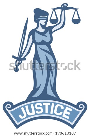 a goddess of justice label 