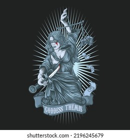 goddess of justice vector illustration design carrying a sword and being bribed