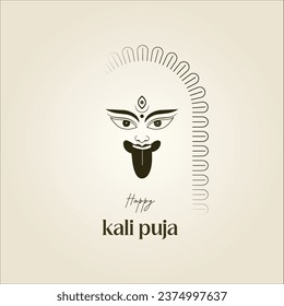 Goddess, Kali Maa, on. Diwali, Kali Pooja, background, Happy Kali Puja. Text. Background.offer.sale.ad.
