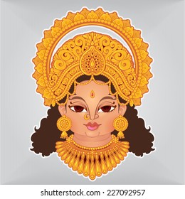 Goddess Lakshmi. Hindu god