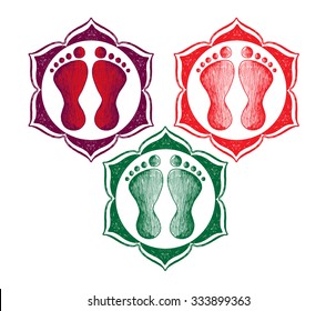  Goddess Laxmi's footprint